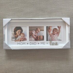 Malden 3-Opening Mom Dad Me Love Photo Frame - Brand new